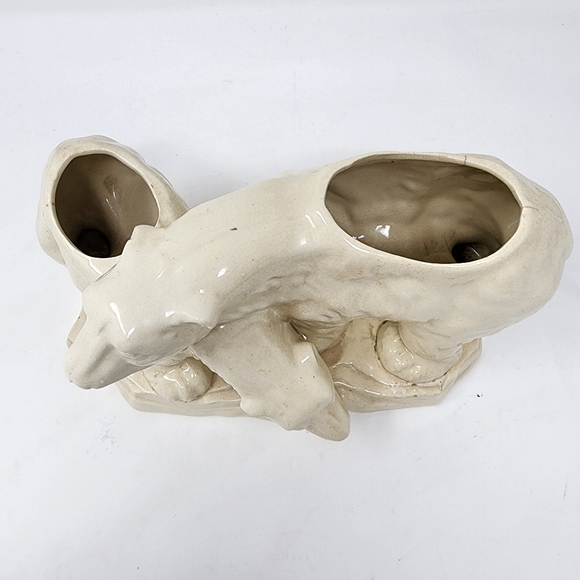 Vintage Made in Japan Polar Bear Double Planter Ceramic Figural Vase - Picture 3 of 16